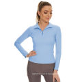 Blue Zip Bâle-Basayer Equestrian Competition Shirt